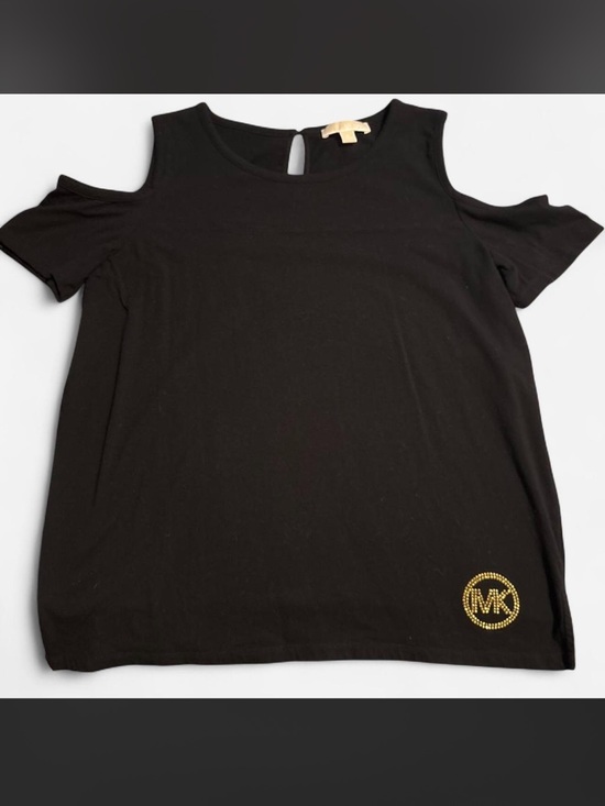 Michael Kors Tops - Michael Kors Women’s Cold-Shoulder Top with Gold Logo Accent